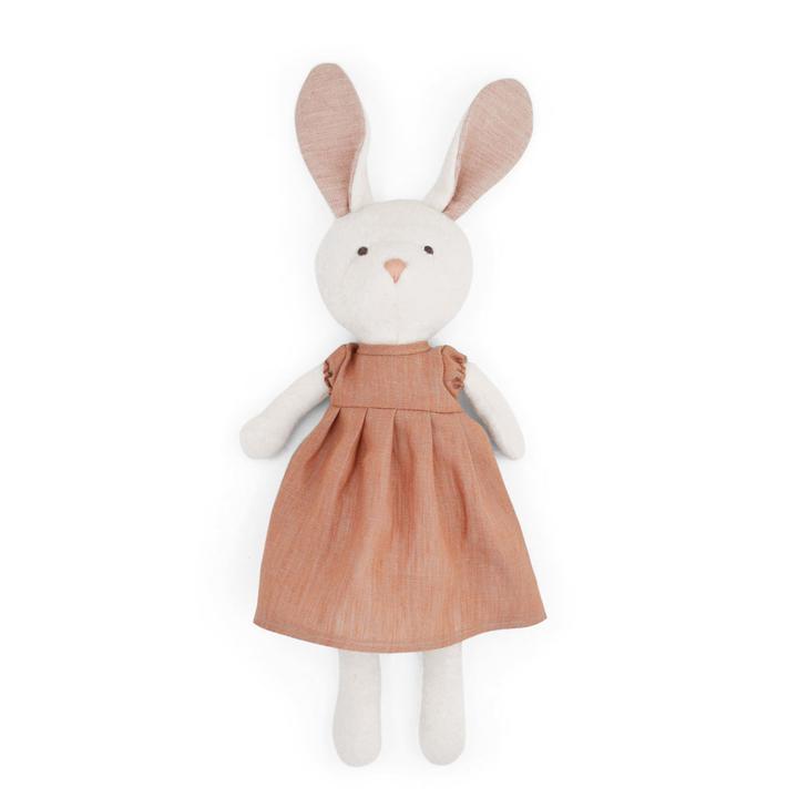 Emma Rabbit in Clay Linen Dress – Sercy+Co