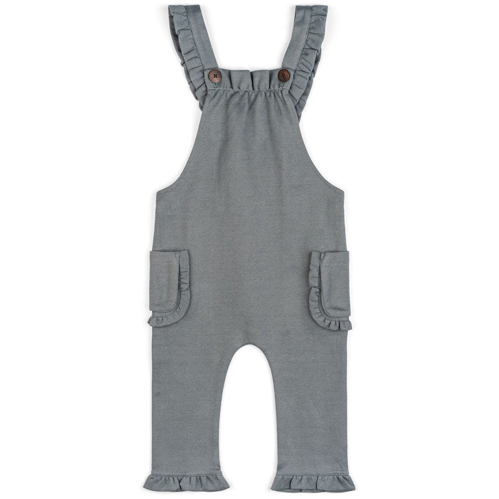 Organic Ruffle Overall Denim 12-18M – Sercy+Co