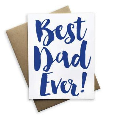 Best Dad Ever Notecard (White)