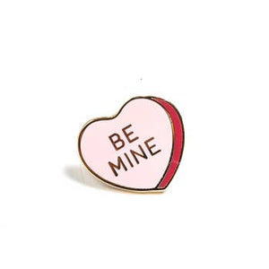 Enamel Pin, Be Mine Candy Heart