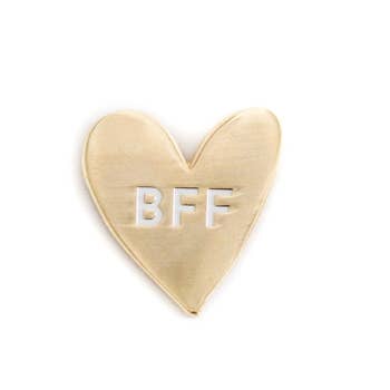 Enamel Pin, BFF Heart (0.9 inches)