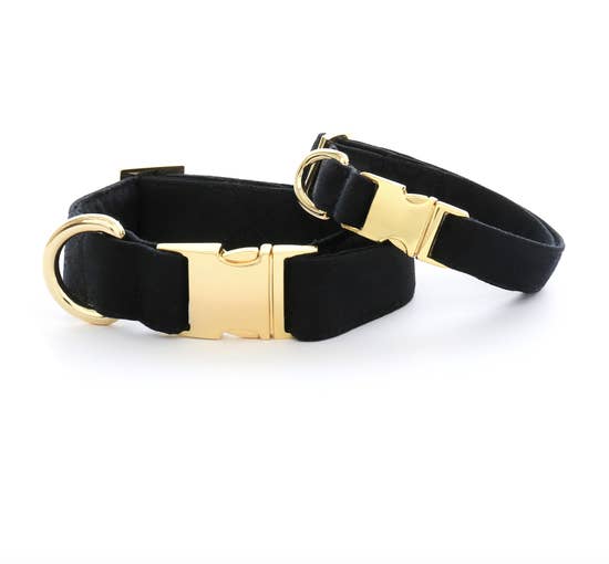 Onyx Dog Collar M / Gold