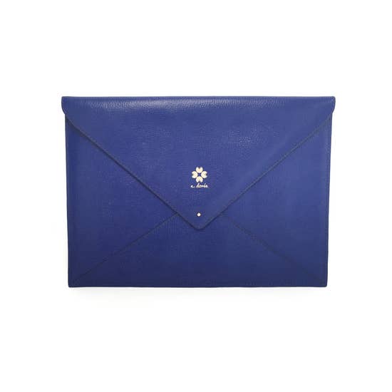 Percy Envelope iPAD Clutch - Blue