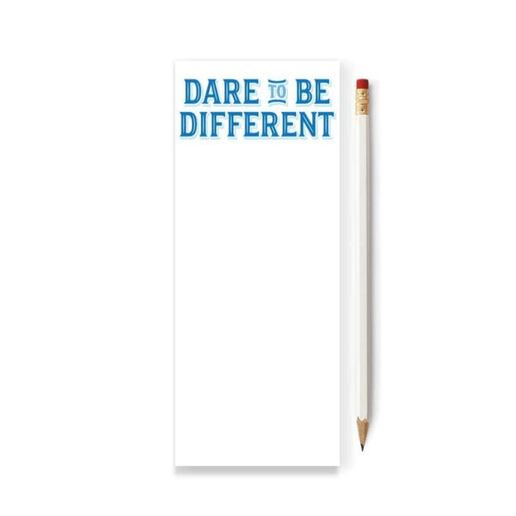 Dare to Be Different Skinny Notepad