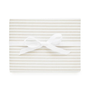 Grey Ticking Stripe Wrapping Paper