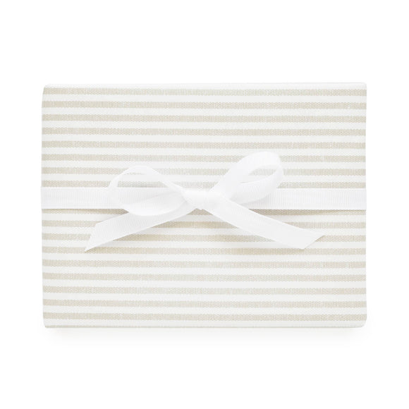 Grey Ticking Stripe Wrapping Paper