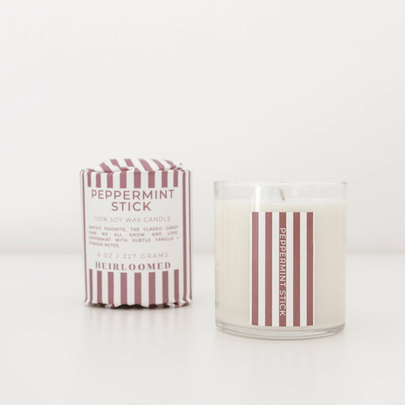 Peppermint Stick Heirloom Candle