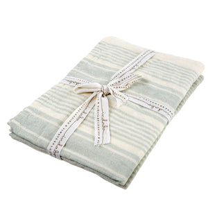 French Linen Tea Towels S/2 Aqua