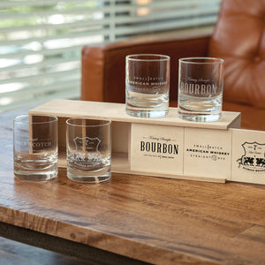 Admiral™ Etched Whiskey Label Crystal Tumblers by Viski