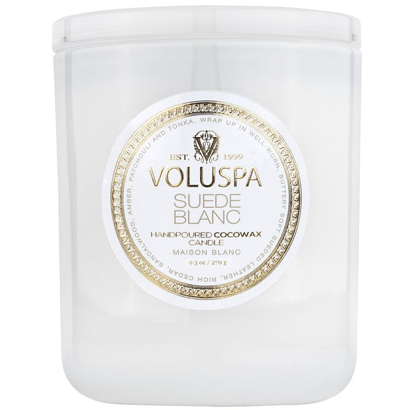 Suede Blanc Classic Candle 9.5 OZ