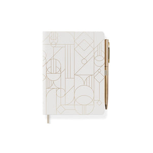 DECO SHAPES JOURNAL WITH SLIM PEN