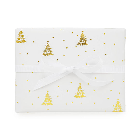 Gold Tree Wrapping Paper