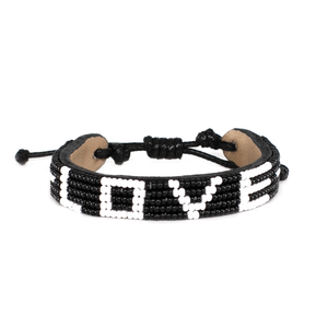 Black / White LOVE Bracelet