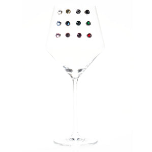 CRYSTAL Wine Glass Charms, Set of 12