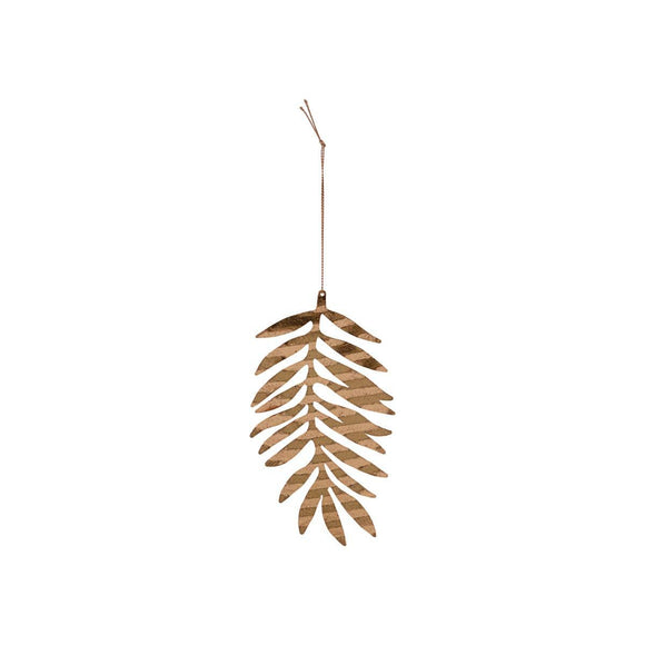 Brass leaf ornament