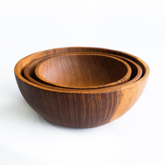 Teak Wood Bowls Small
