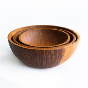 Teak Wood Bowls Medium