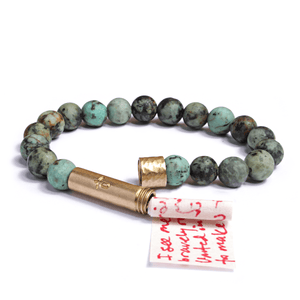 African Turquoise Intention Bracelet