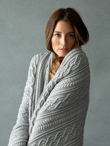 Crystal Cable Knit Throw