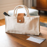 Canvas Single Bottle Wine Bag