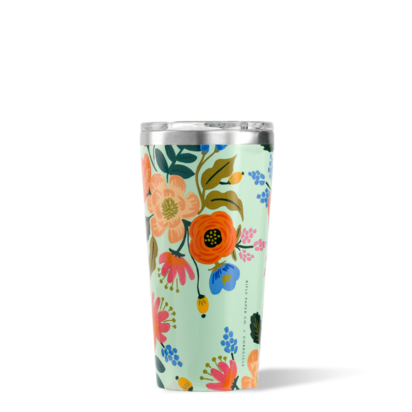 Rifle Paper Tumbler - 16oz Gloss Mint - Lively Floral