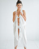 Silk Tassel Cover-Up by Mer Sea White