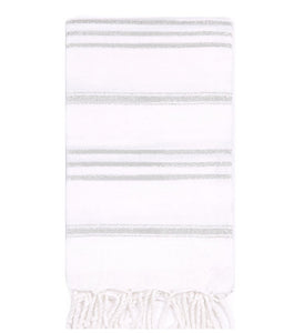 Basic Hand Towel White with Slate