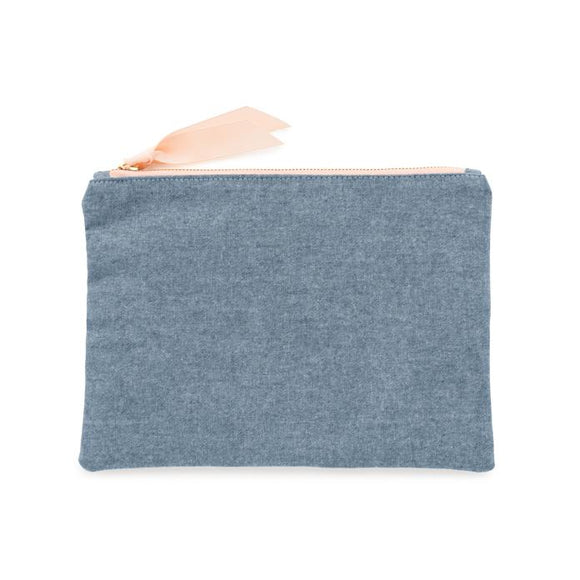 Fabric Pouch, Chambray