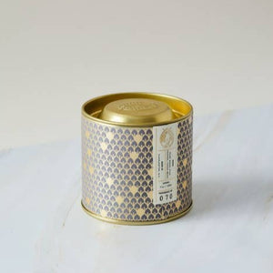 No. 70 Gold Tin Embossed Lid Deep Gray