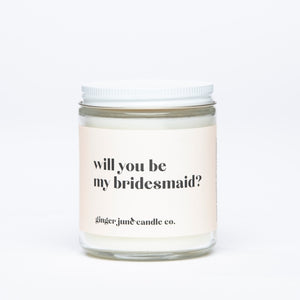 will you be my maid of honor?