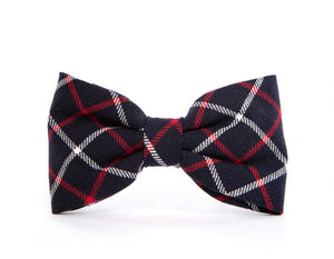 Oxford Plaid Dog Bow Tie