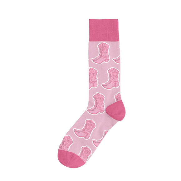 Pink Boot Cowboy Boot Socks
