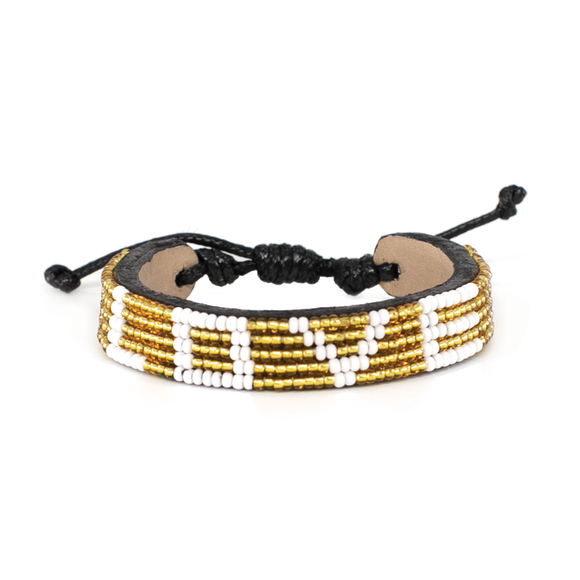 Gold / White LOVE Bracelet