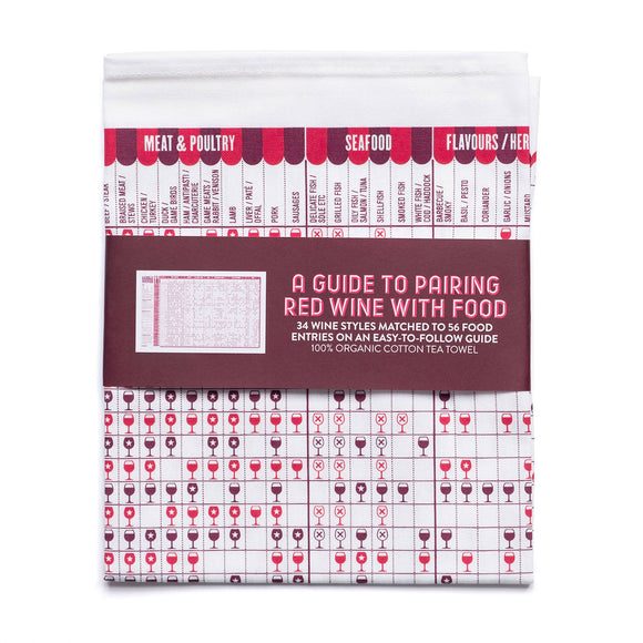 A Guide to Pairing Red Wine with Food Tea Towel