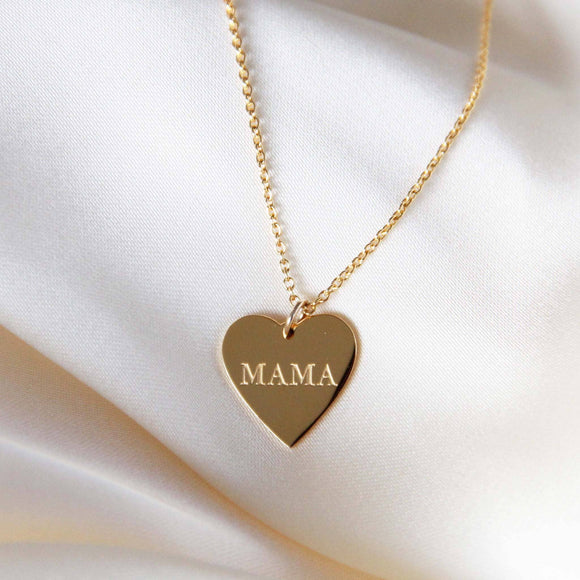 MAMA Necklace Heart Gold