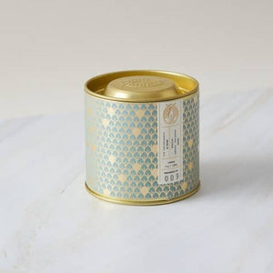 No. 9 Gold Tin Embossed Lid Green