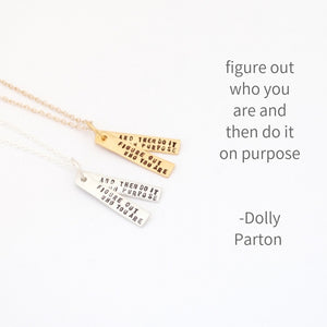 Dolly Parton Necklace Gold