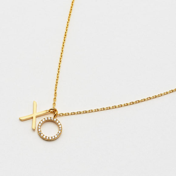 Xo Necklace Gold