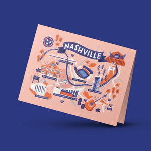 Nashville Map Card