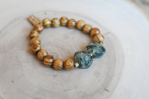 Rock & Wood Gemstone Bracelets