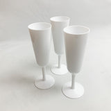 Champagne Flute White  7 oz.