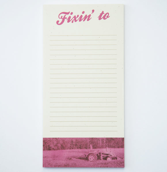Fixin' To Pink Notepad