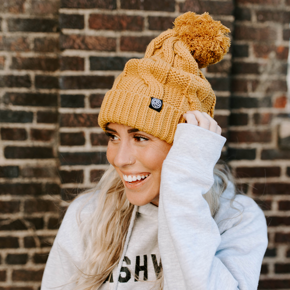 Gold Pom Beanie – Sercy+Co